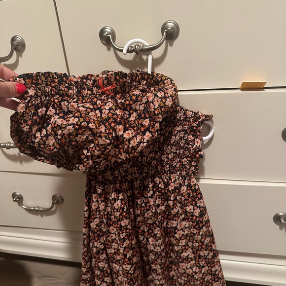 Pink Chicken Floral Ruffle Dress - Picture 2 of 4